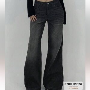 Women's Black Flared Jeans